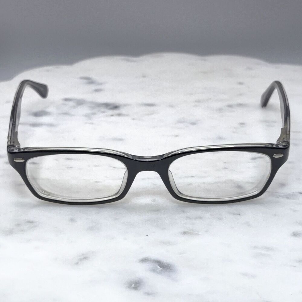 Ray-Ban RB 5150 2034 Black On Transparent Eyeglasses Frames Only 52-19-135